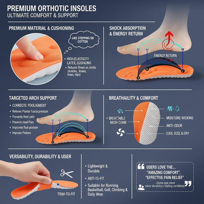 1/2/4pairs Latex Sport Insoles Soft High Elasticity Shoe Pads Orthotic Breathable Shock Absorption Cushion Arch Support Insole