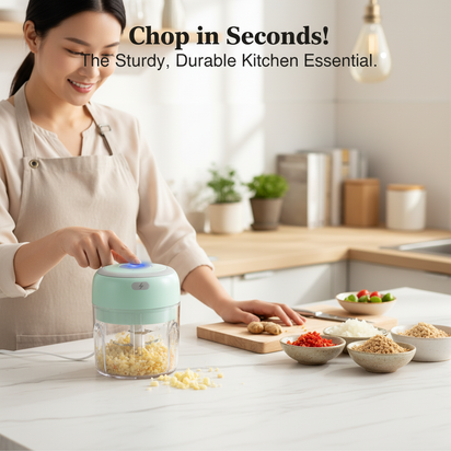 250ML Stainless Steel Electric Garlic Chopper Sturdy Durable Garlic Ginger Kitchen Shredder Mini Tool Food Chopper