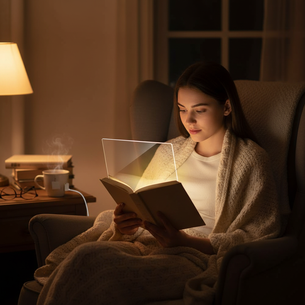 LED-plattskärm Nattseende Läslampa Ögonskydd Läslampa USB-laddning Student Nattläslampa Boklampa Inomhus