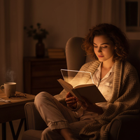 LED-plattskärm Nattseende Läslampa Ögonskydd Läslampa USB-laddning Student Nattläslampa Boklampa Inomhus