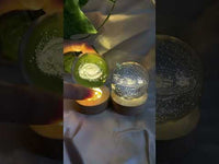 LED-nattlampa Vintergatan Galax Solsystemet Kristallkula Barn Nattlampa Sovrum Stämningsljus Kreativ Gåva Nattlampa